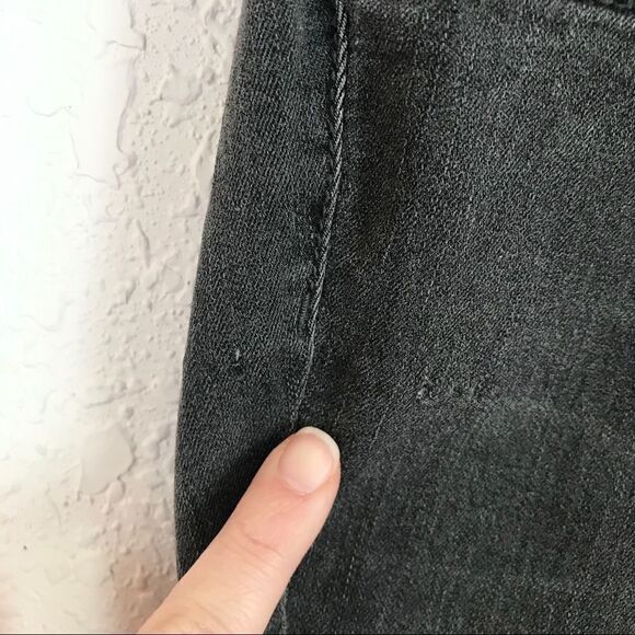 Gray Maternity Skinny Jeans Full Panel Distressed Tapered Stretch XS X-Small‎ - Picture 5 of 6